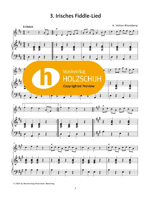 Irisches Fiddle-Lied